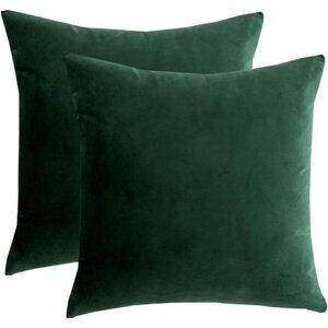 Dark Green Decorative Throw Pillow Covers Cushion Cover Pillow Case for Sofa